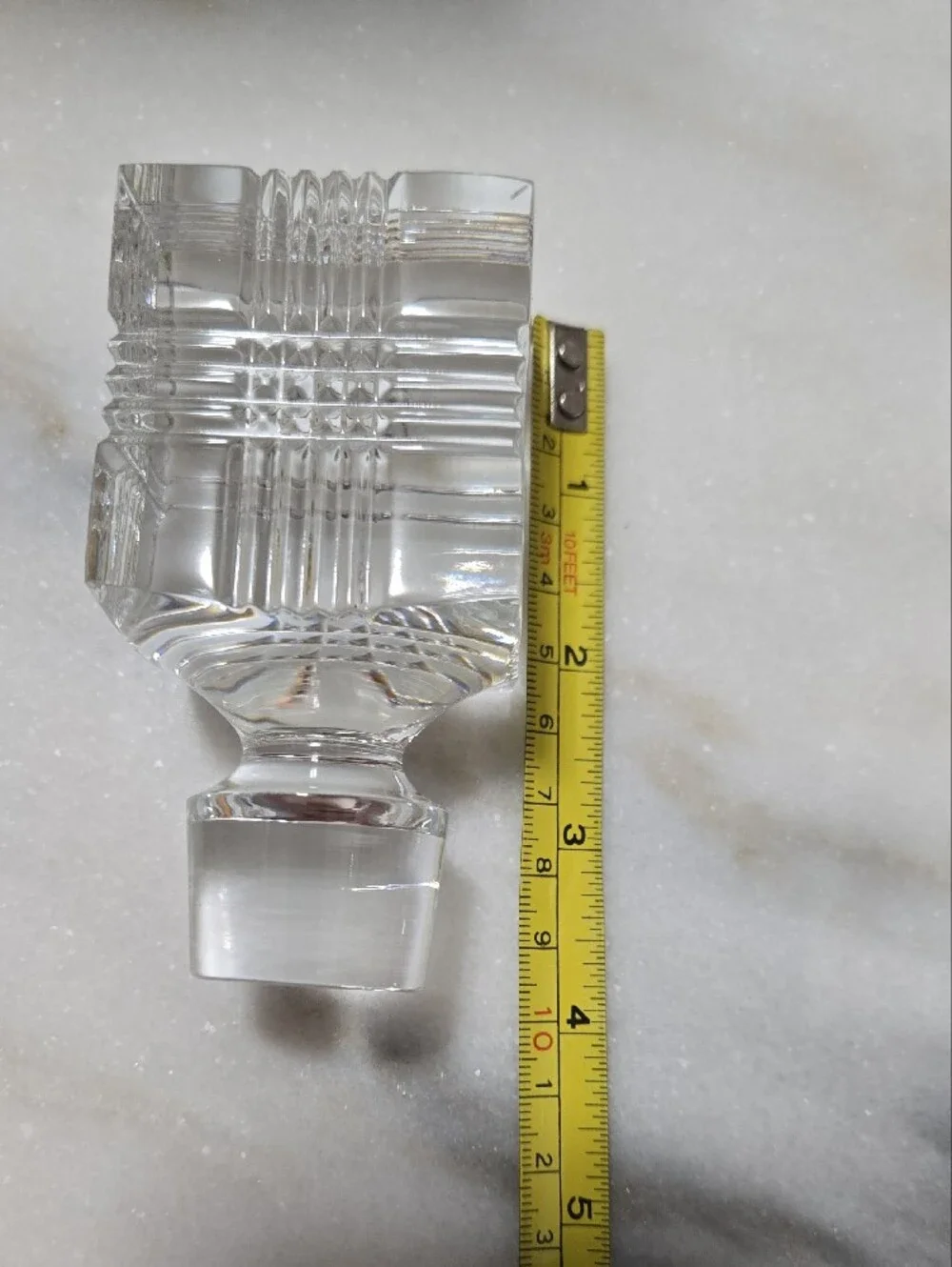 Lauren Ralph Lauren Glen Plaid Clear Crystal Decanter